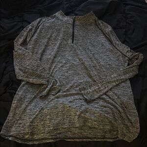 Gray Quarter-Zip Pullover